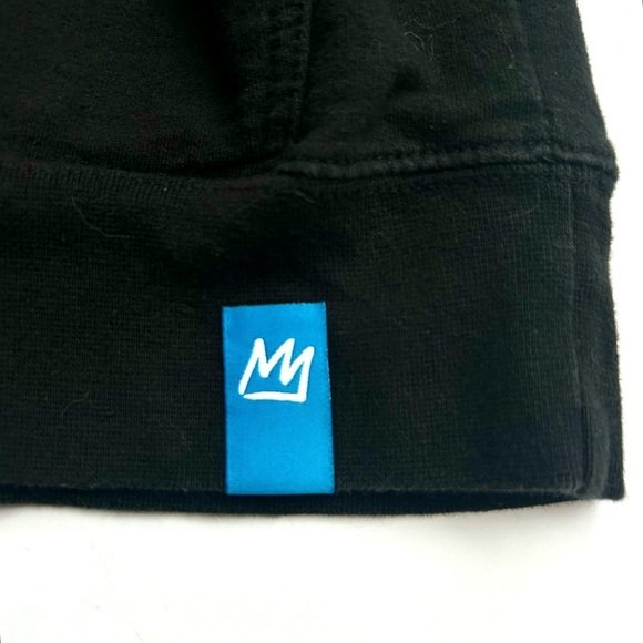 Mammoth Mountain Hoodie Ski Woolly Black Pullover Sweatshirt Spell Out Size S - Picture 7 of 9